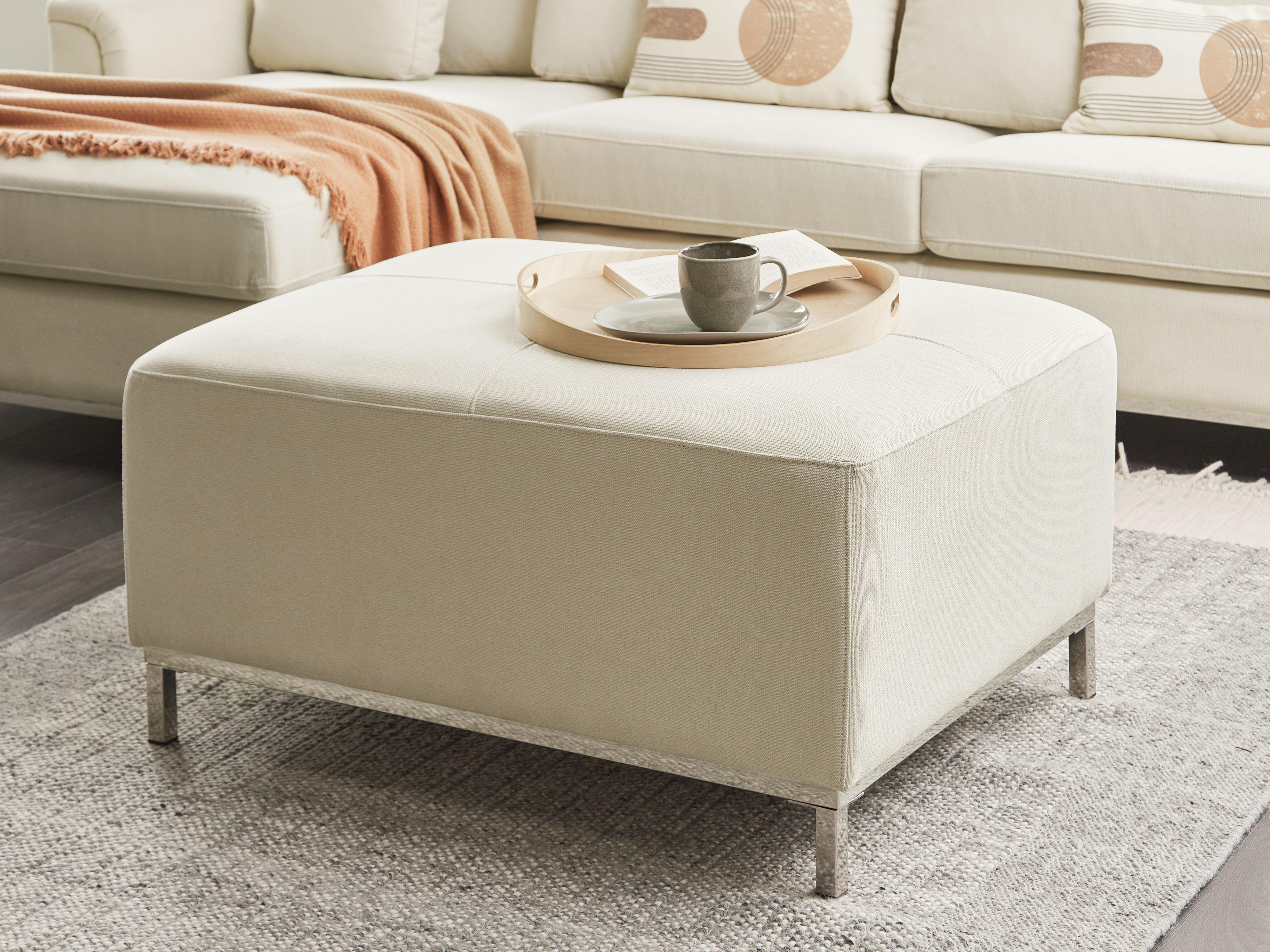 Ottomaan OSLO Stof Beige