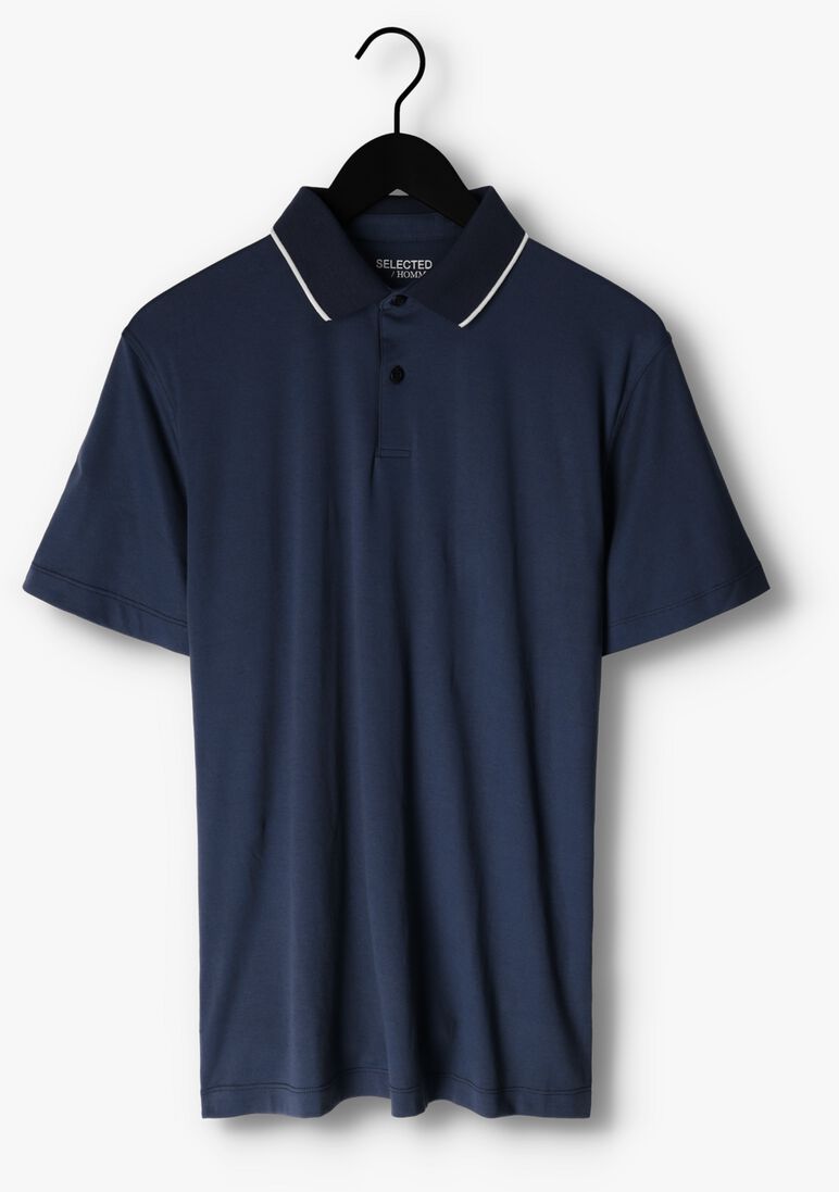 SELECTED HOMME donkerblauwe selected homme polo slhleroy coolmax ss polo b