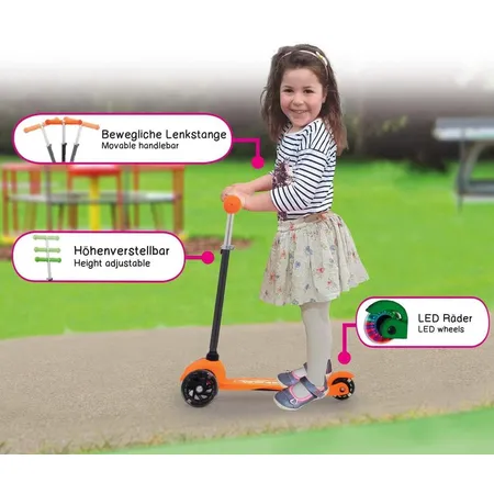 Jamara KickLight Scooter grün