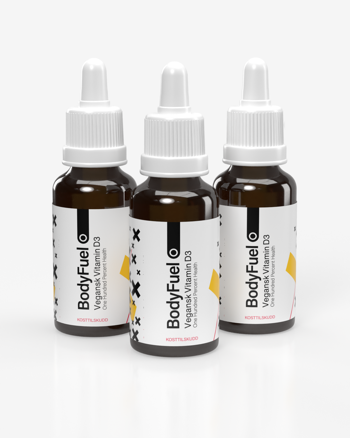 BodyFuel Vegan Vitamin D3 - TREPAKNING - 3x60 doser