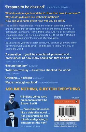 Freakonomics: A Rogue Economist Explores the Hidden Side of Everything (Paperback)