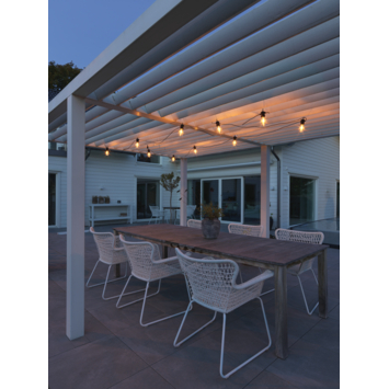 Konstsmide feestverlichting lichtsnoer add on 10 LED lampen extra warmwit 10 m