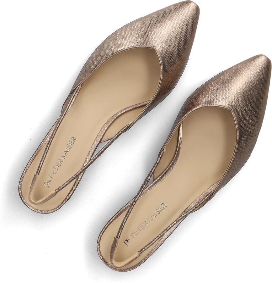 PETER KAISER Slingbacks Dames 79443 Maat: 37 Materiaal: Textiel Kleur: Brons