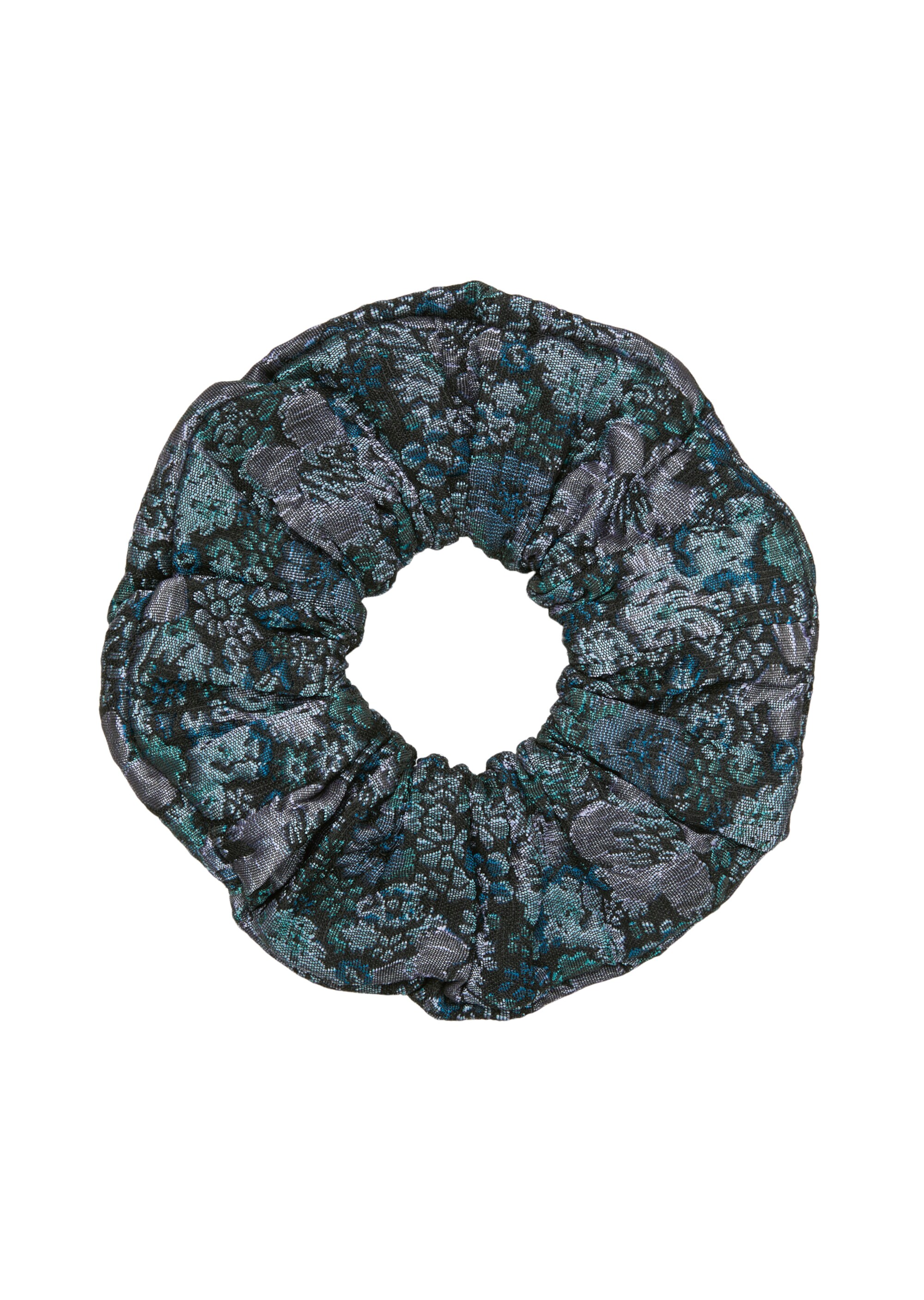Scrunchieaus Jacquard-Brokat