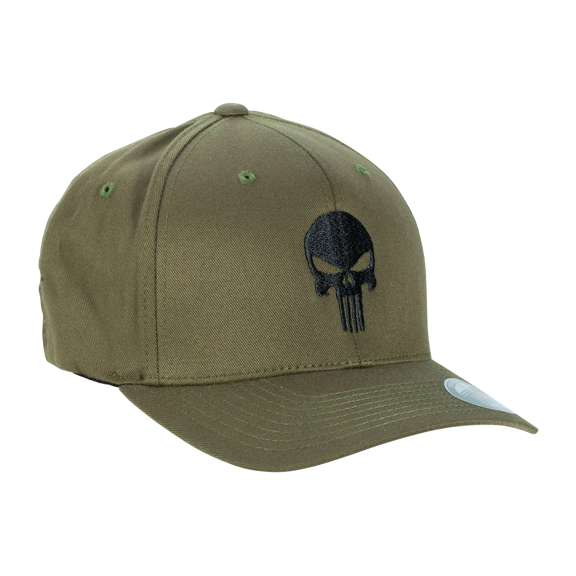 Café Viereck -  Café Viereck Cap Flexfit Punisher schwarz oliv