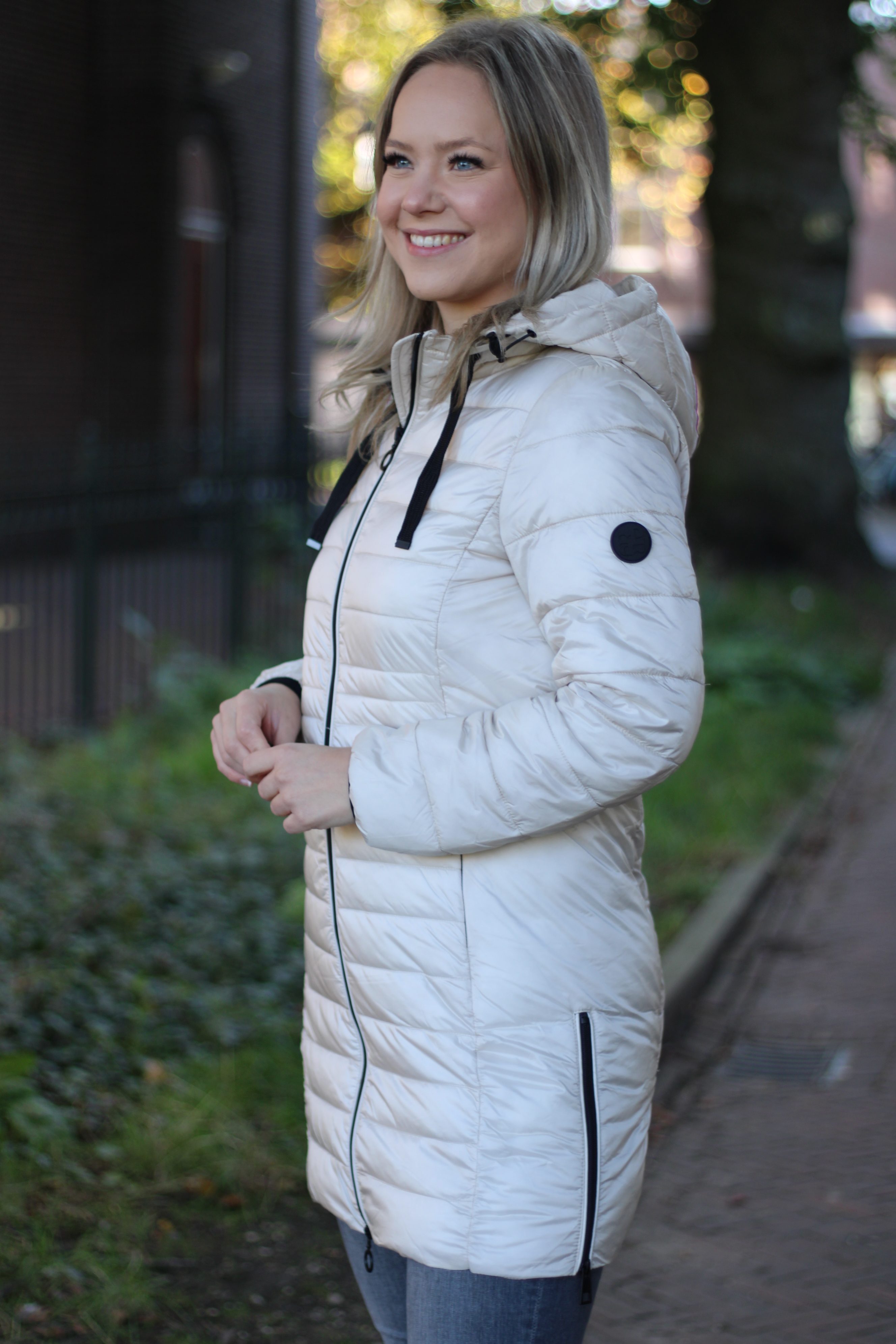 Rino & Pelle - Gitta Padded Coat With Detachable Hood - Birch