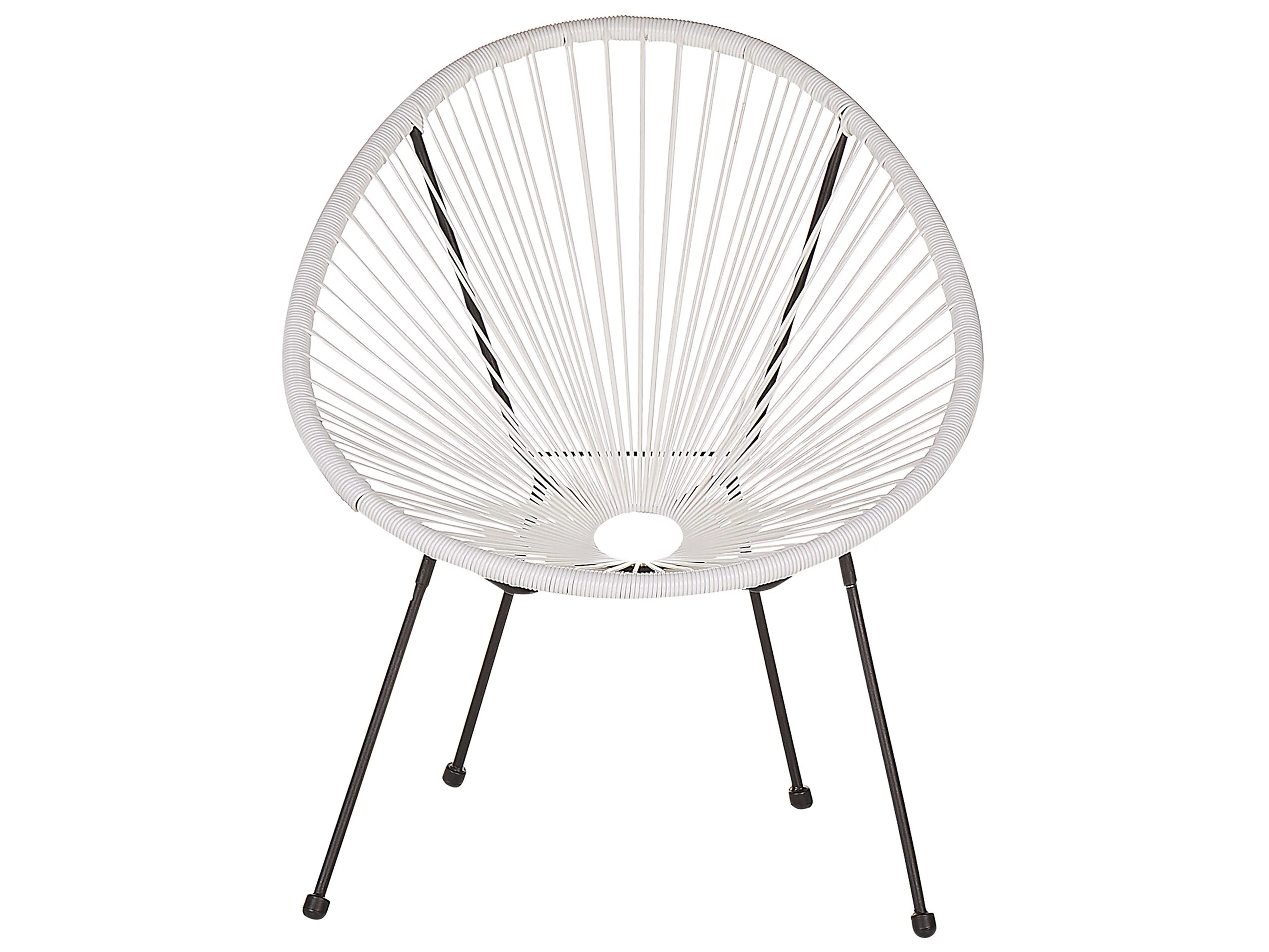 Bistroset ACAPULCO II PE rotan Wit