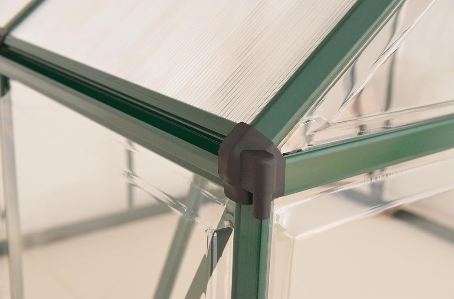 Canopia by Palram Gewächshaus Gross Balance 8x8 Treibhaus 247x244 cm Aluminium Grün Tomatenhaus Polycarbonatplatten UV-beständig