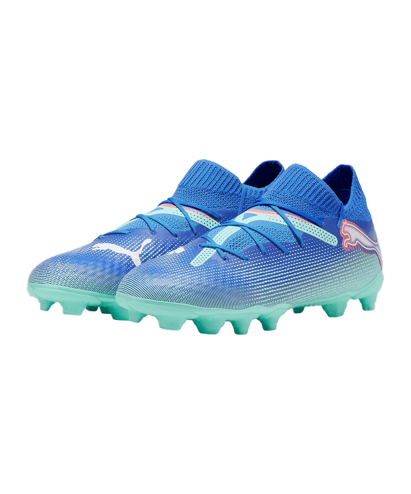PUMA FUTURE 7 Pro FG/AG Formula Jr Kids Blau Weiss F01
