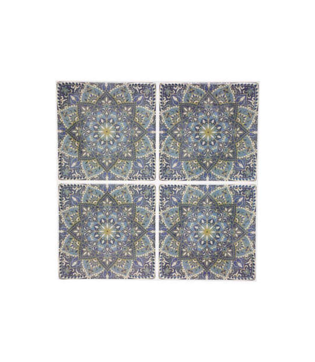 Lot de 2 Stickers Caro Mosaic II 26x26cm Multicolore