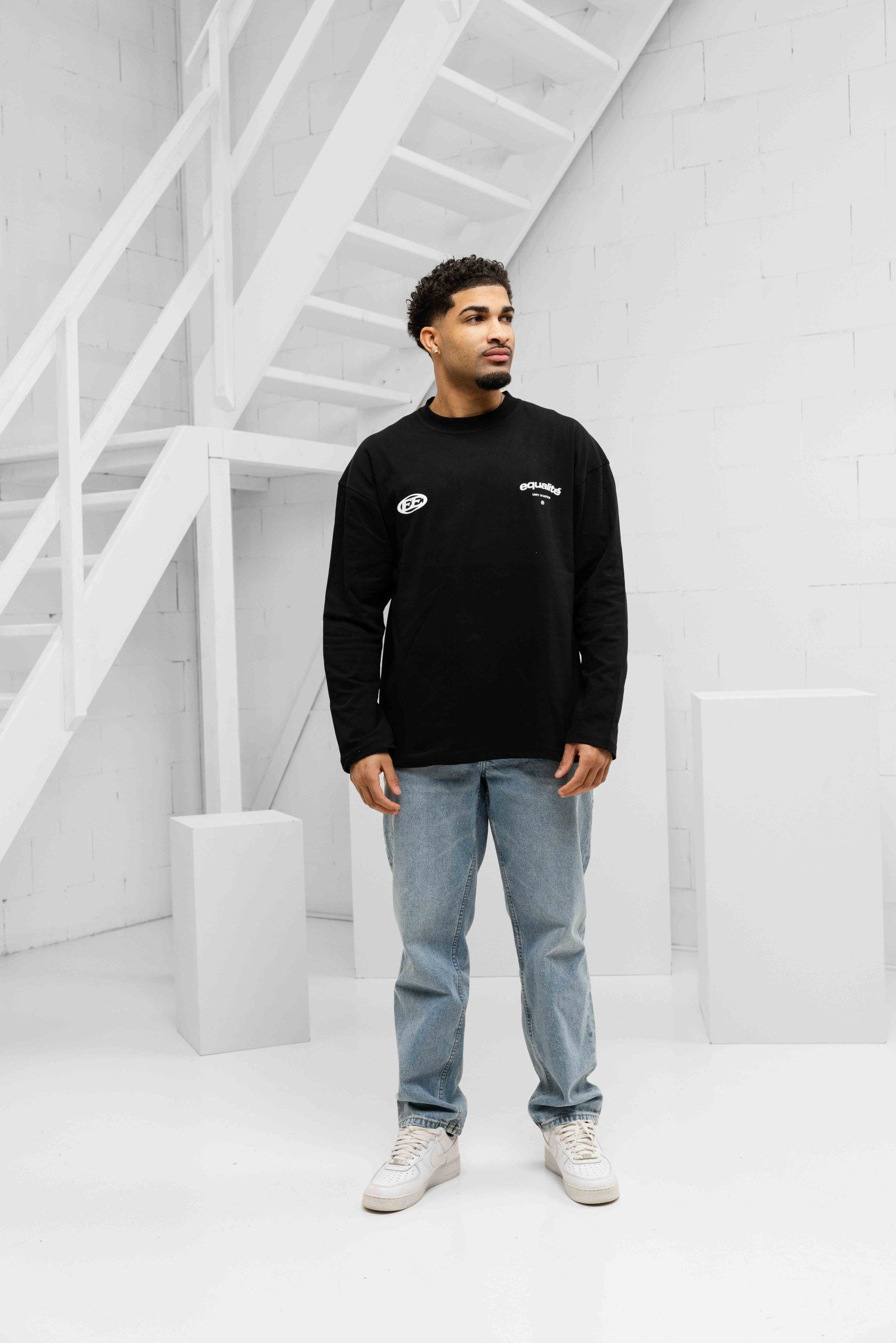 Equalité Stay Equal Longsleeve T-Shirt Heren Zwart