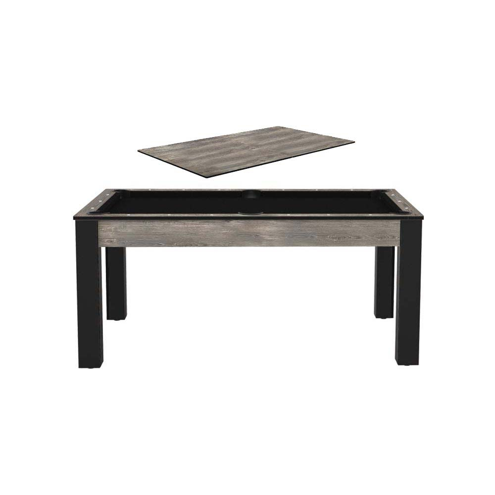 Billard convertible table 6 personnes texas + plateau dinatoire