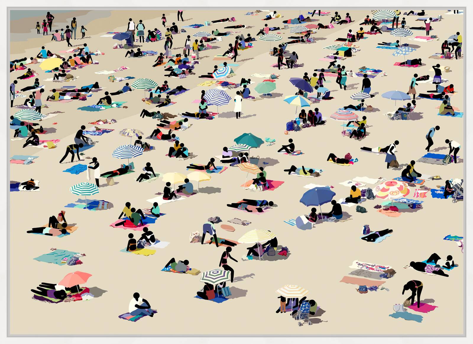 Beach Scene III by Patrick Tschudi - Limited Edition. Edition of: 150. Signed.