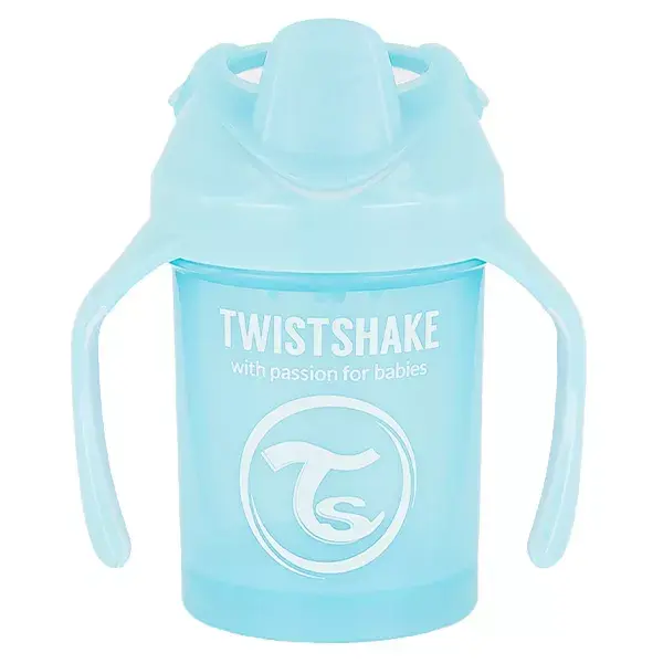 Copo de Treinamento Twistshake Mini Cup Azul Pastel +4m 230ml