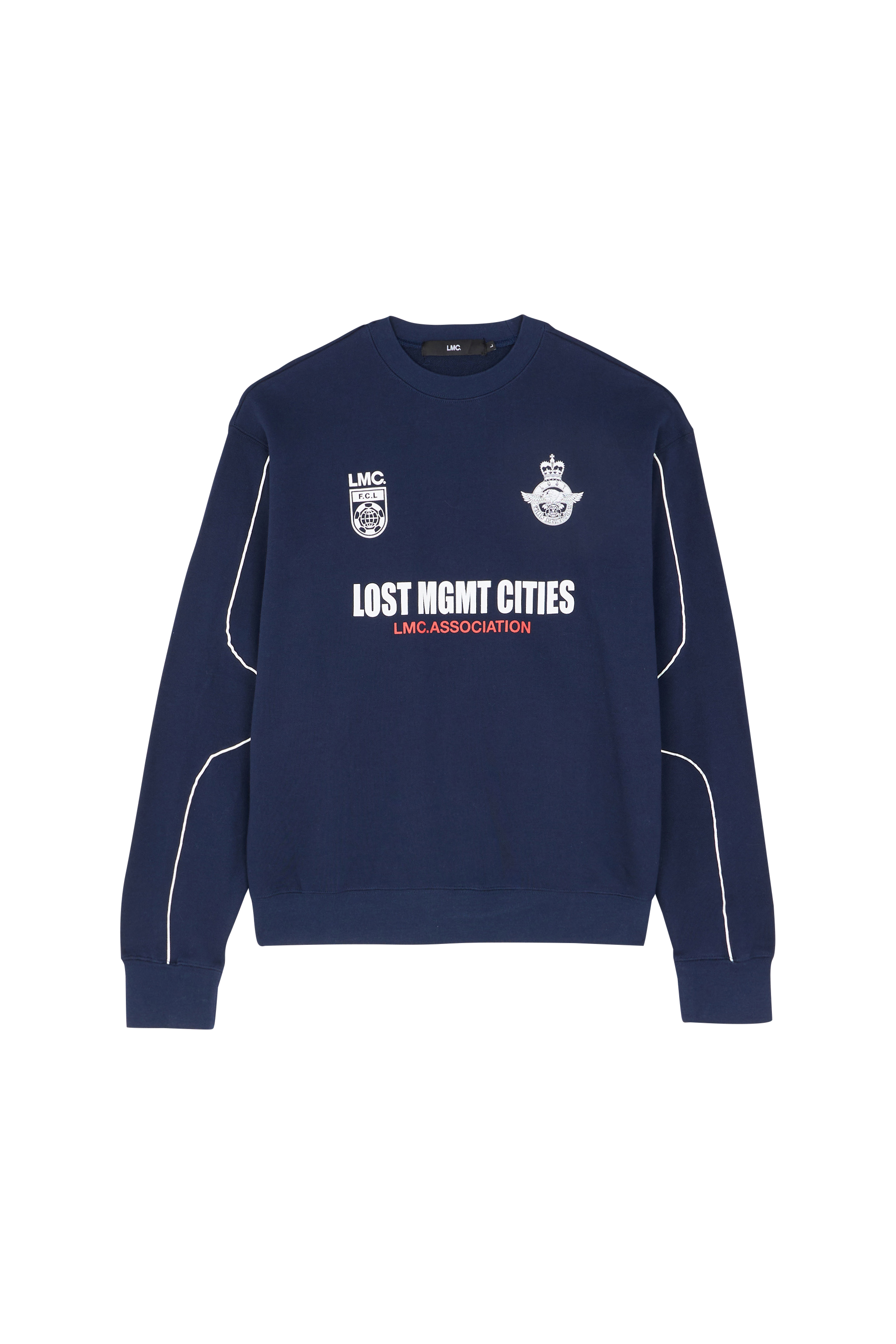 LOST MANAGEMENT CITIES Sweatshirt RACING SWEATSHIRT Bleu
