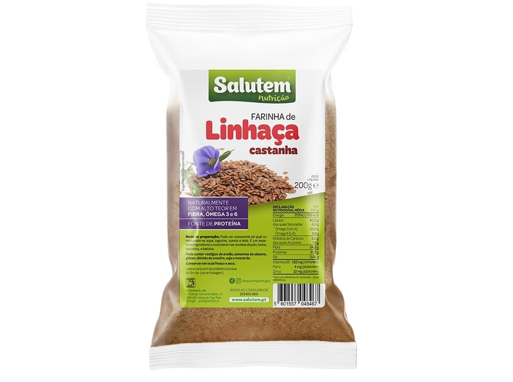 FARINHA SALUTEM LINHAÇA CASTANHA 200G