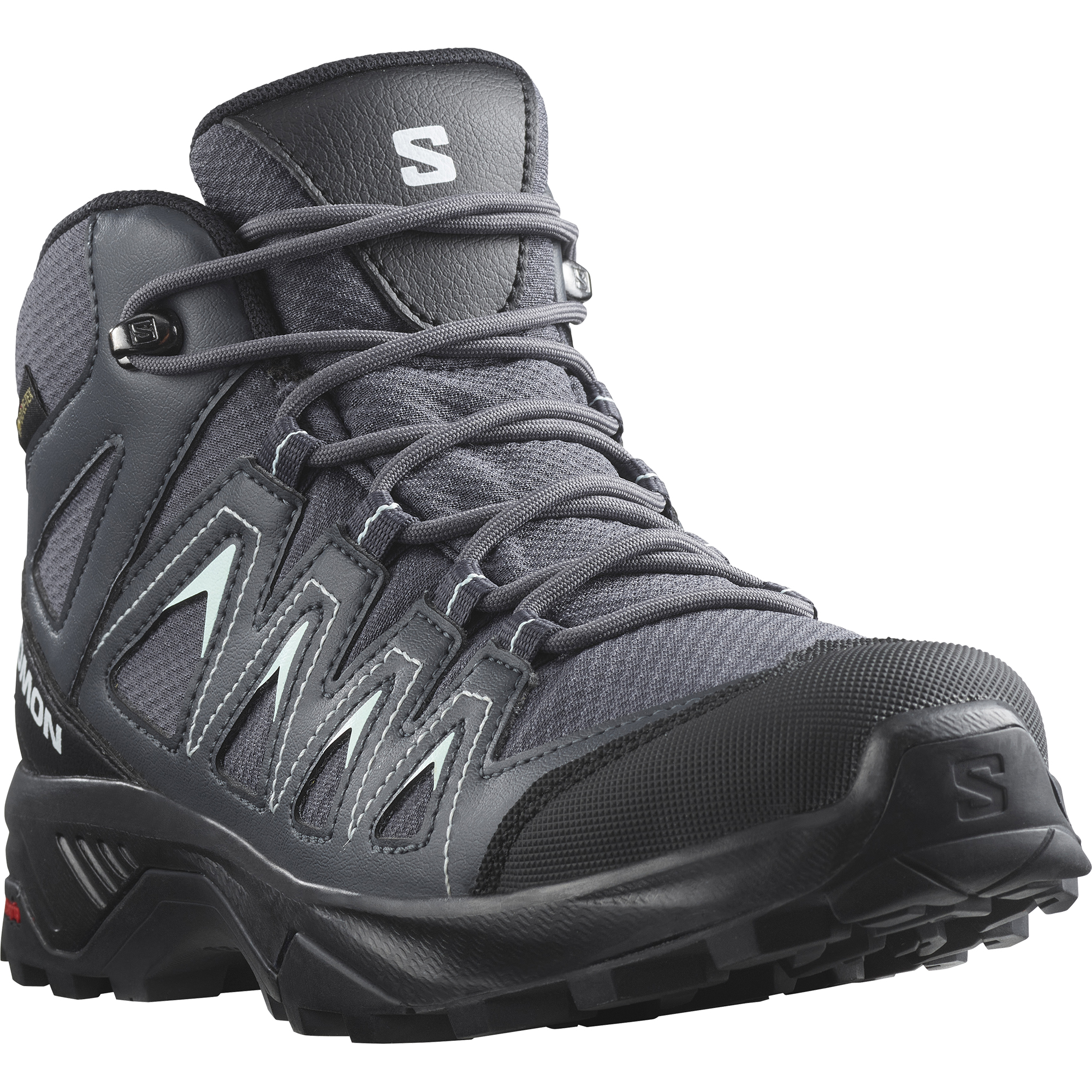 X Braze Mid GTX Dame Ebony/India Ink/Bleached Aqua