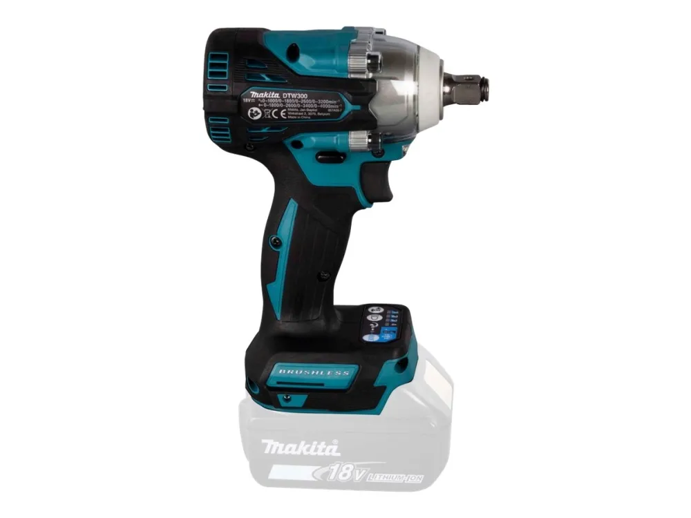 Makita DTW300ZJ - Stødnøgle - ledningfri - 4-hastigheders - 1/2