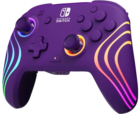 PDP Afterglow Wave Wireless Controller - Purple