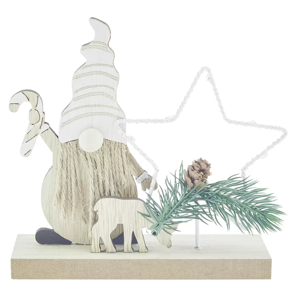 Weihnachtsfigur Daiko / Luca Bessoni natur,weiss