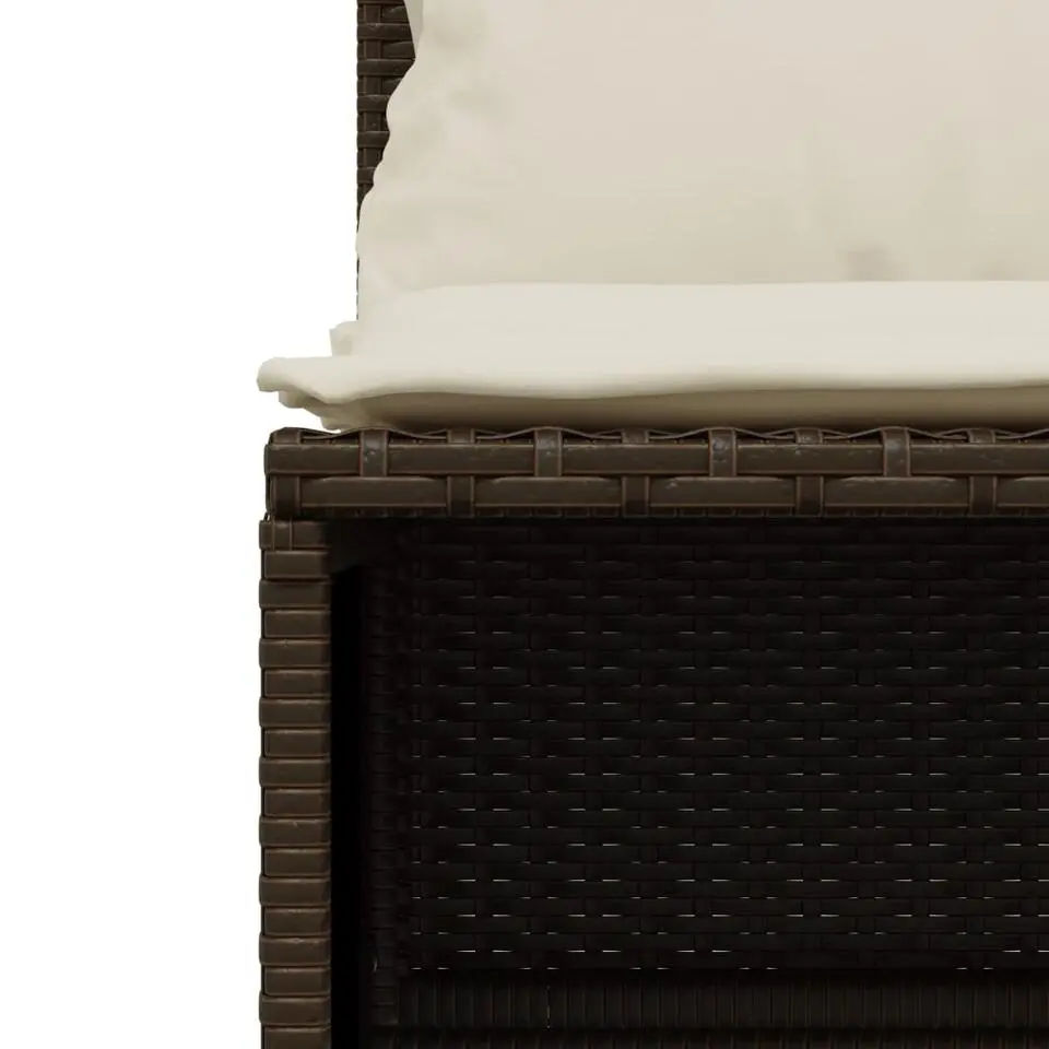 vidaXL - Loungeset - Bruin - Poly rattan