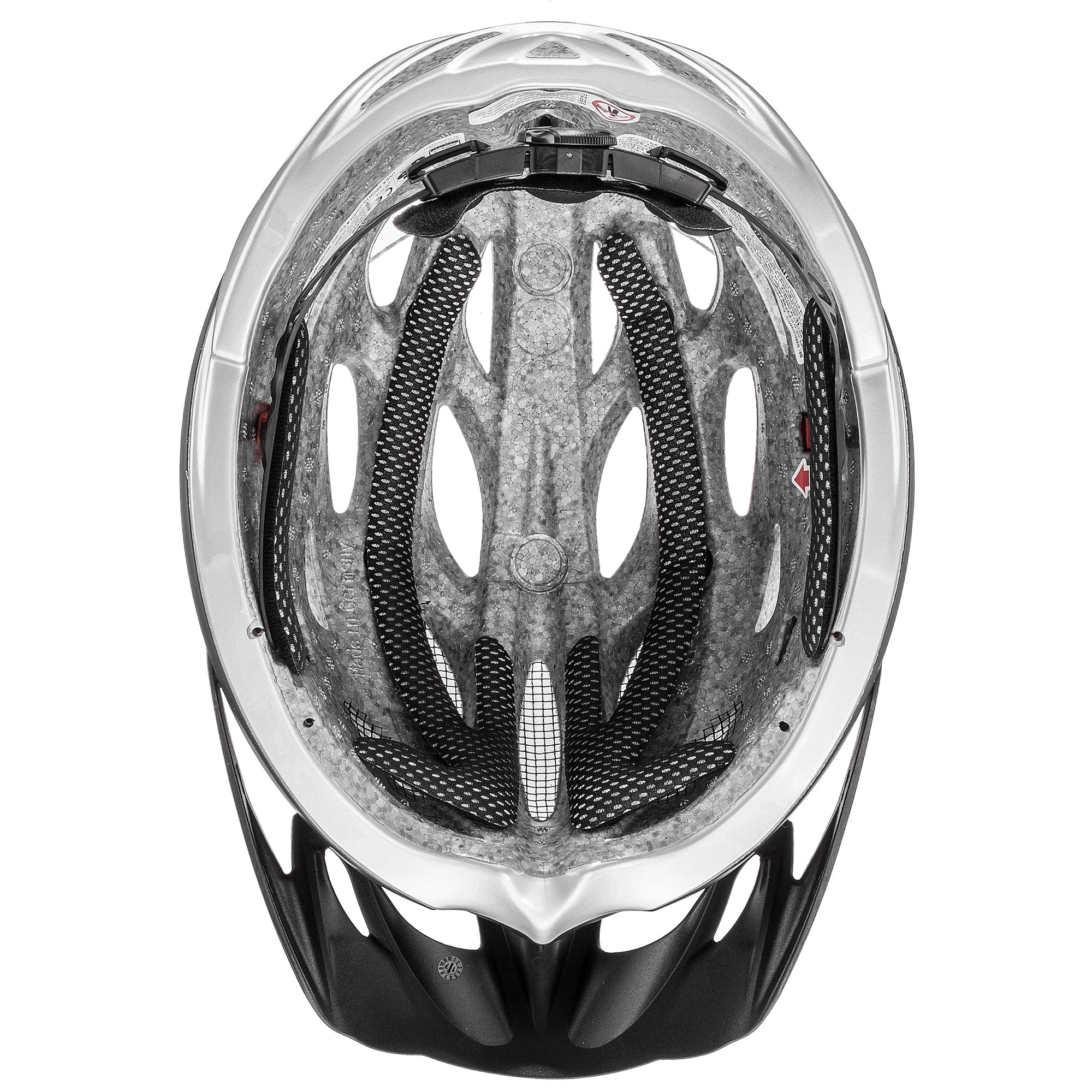 Uvex Oversize Fahrradhelm black matt silver