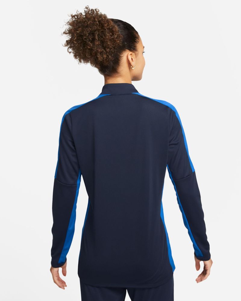 Haut d'entrainement 1/4 Zip Nike Academy 23 Bleu Marine & Bleu Royal pour femme
