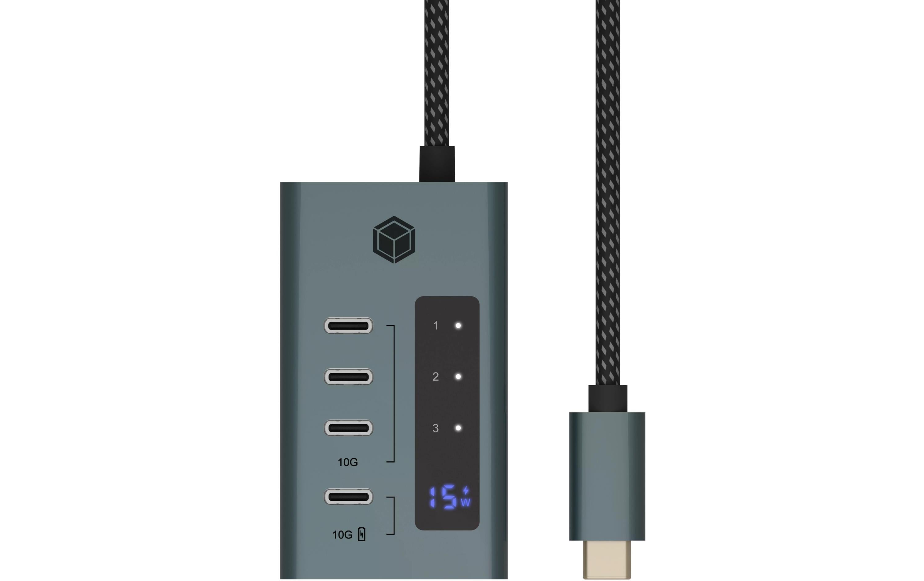 USB-Hub 4-Port Hub IB-HUB1454-C314-Port USB Type-C HUB aus hochwertigem Aluminium