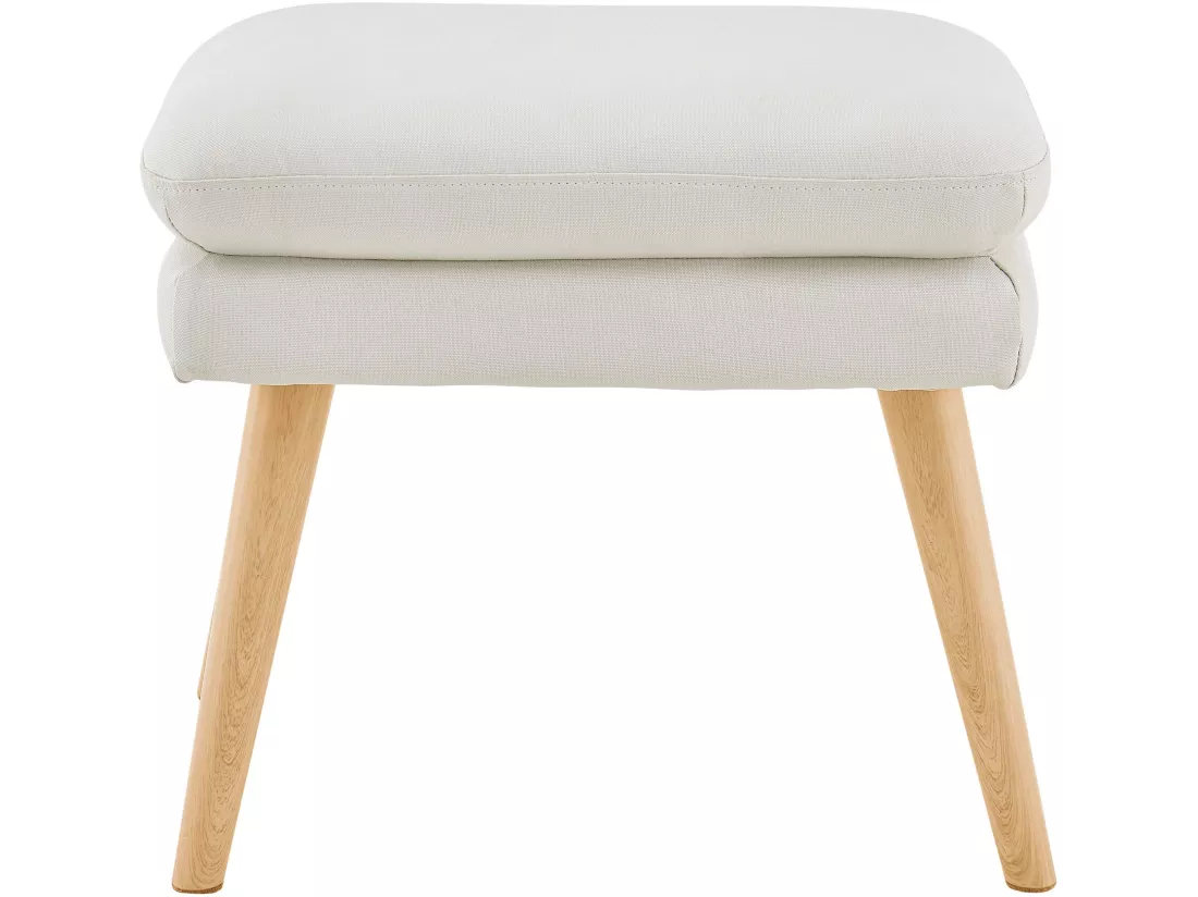 Zenia | Chaise d'appoint rembourrée en PU crème