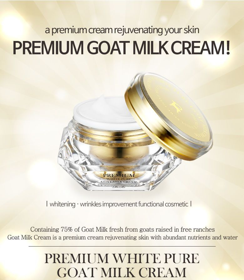 RiRe - Premium witte pure geitenmelkcrème 50ml