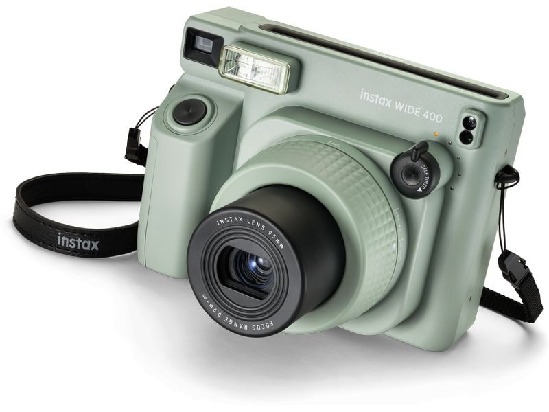 Fujifilm Fotokamera Instax Wide 400 Grün Analoge Grossformat-Sofortbildkamera, mit der Sie alles entdecken können, was breit ist