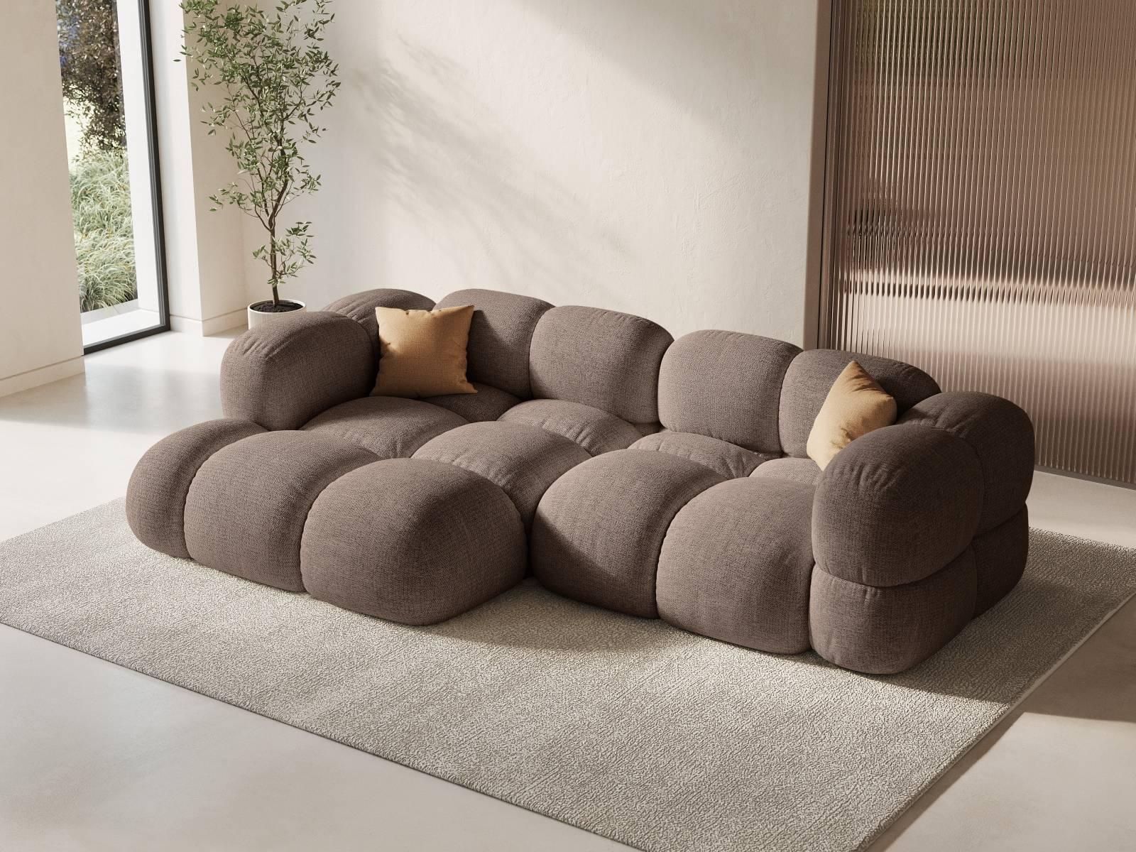 Cosmopolitan Design Loretto 2,5-zits Hoekbank Links - Cappuccino