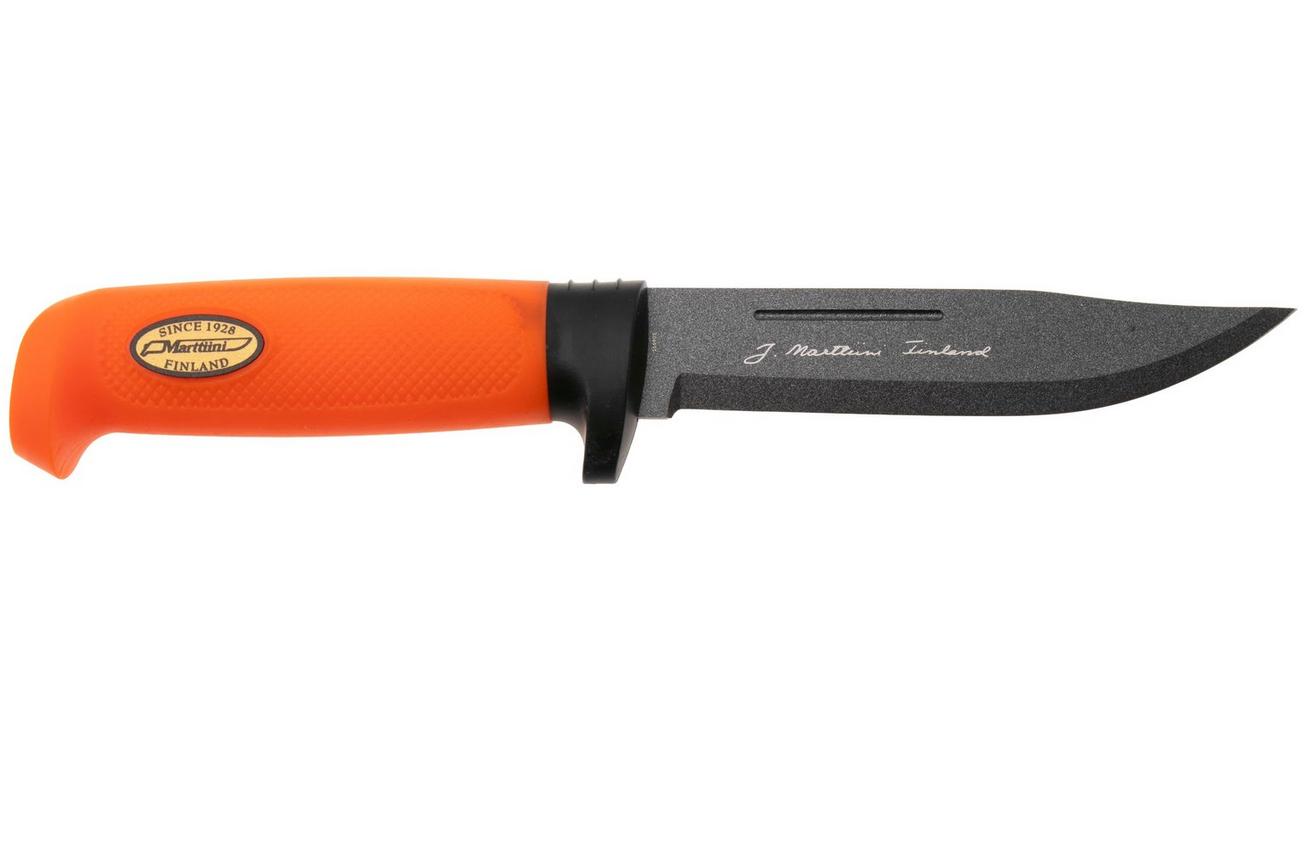 Marttiini Martef Big Game 390024T Stainless, Orange Rubber, vaststaand mes