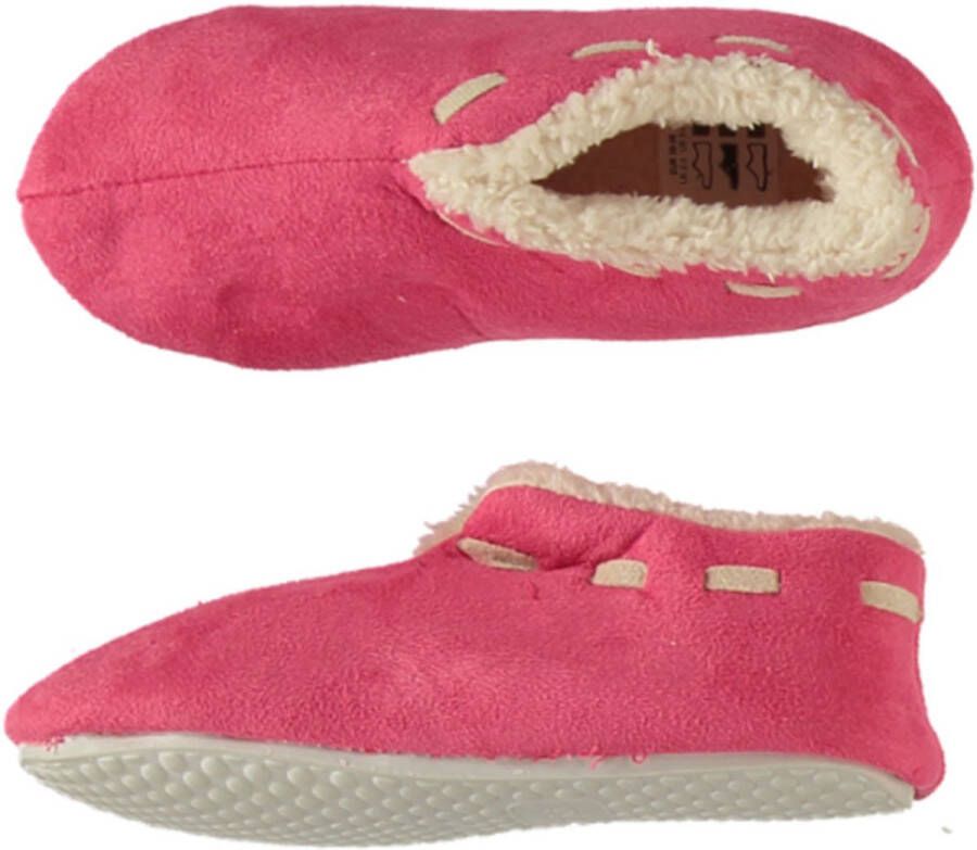 Apollo Spaanse meisjes sloffen voor kinderen Roze Huissloffen met anti slip zool