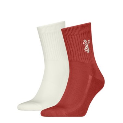 Chaussettes homme en coton doux, talon et pointe renforcés - Lot de 2 LEVIS