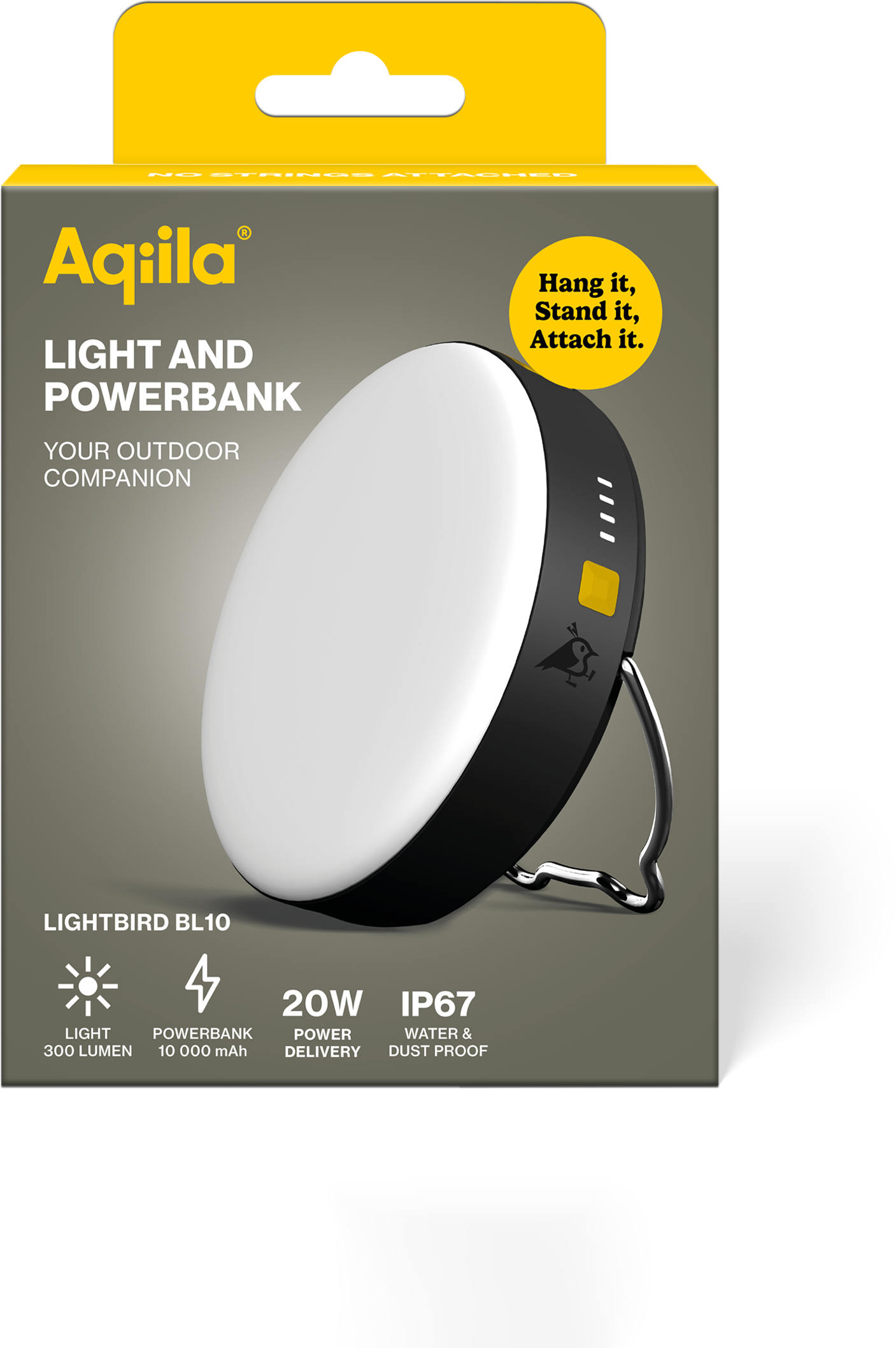 Aqiila Lightbird BL10 Powerbank+Lamp