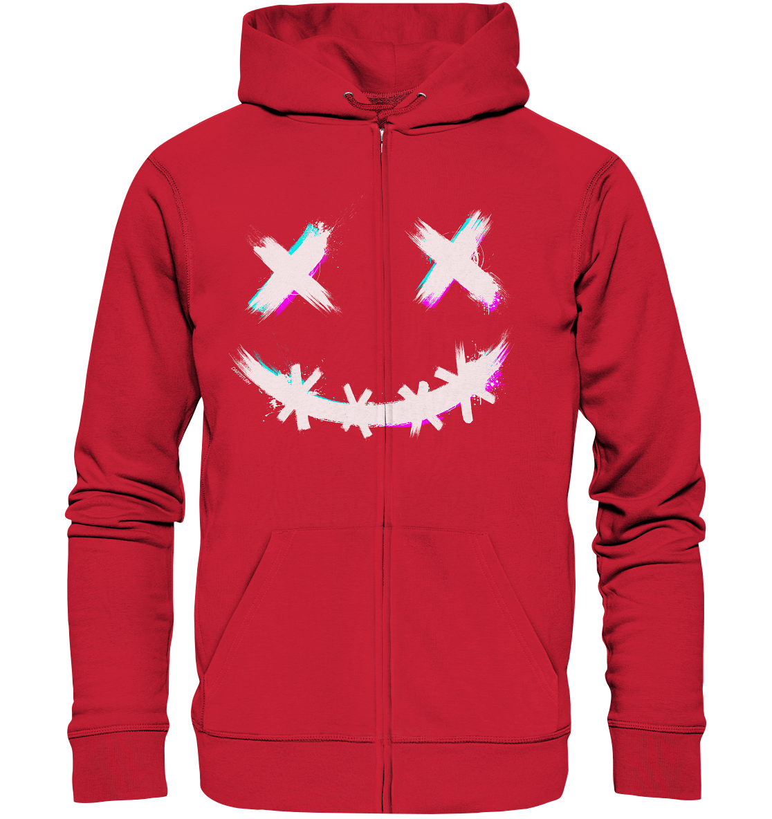 DartSturm - Scary Smile - Weiß - Organic Zipper