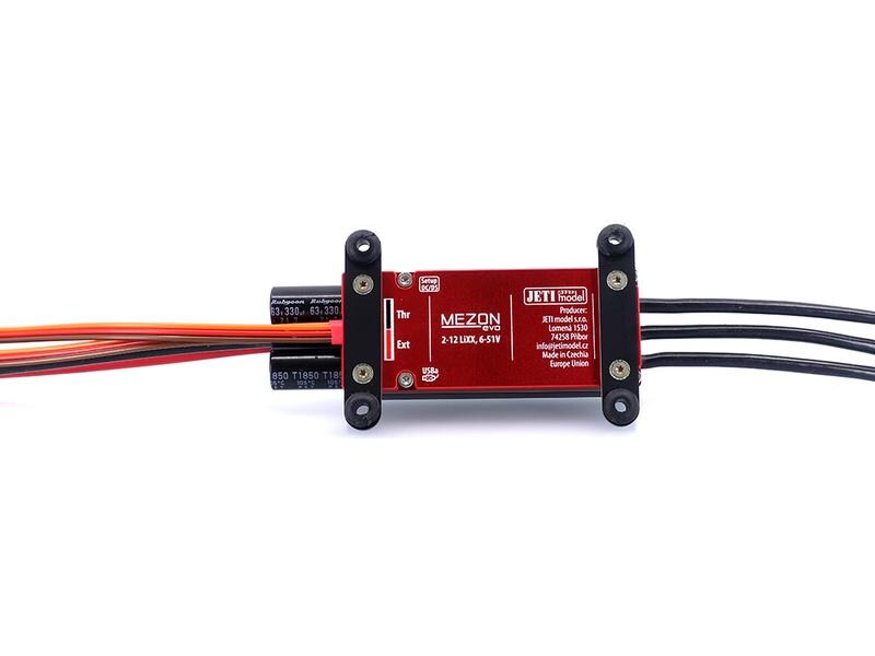 Jeti Brushless Regler MEZON EVO 85 OPTO 85A, 2-12S 85A Brushless ESC mit Telemetrie für Flugmodelle