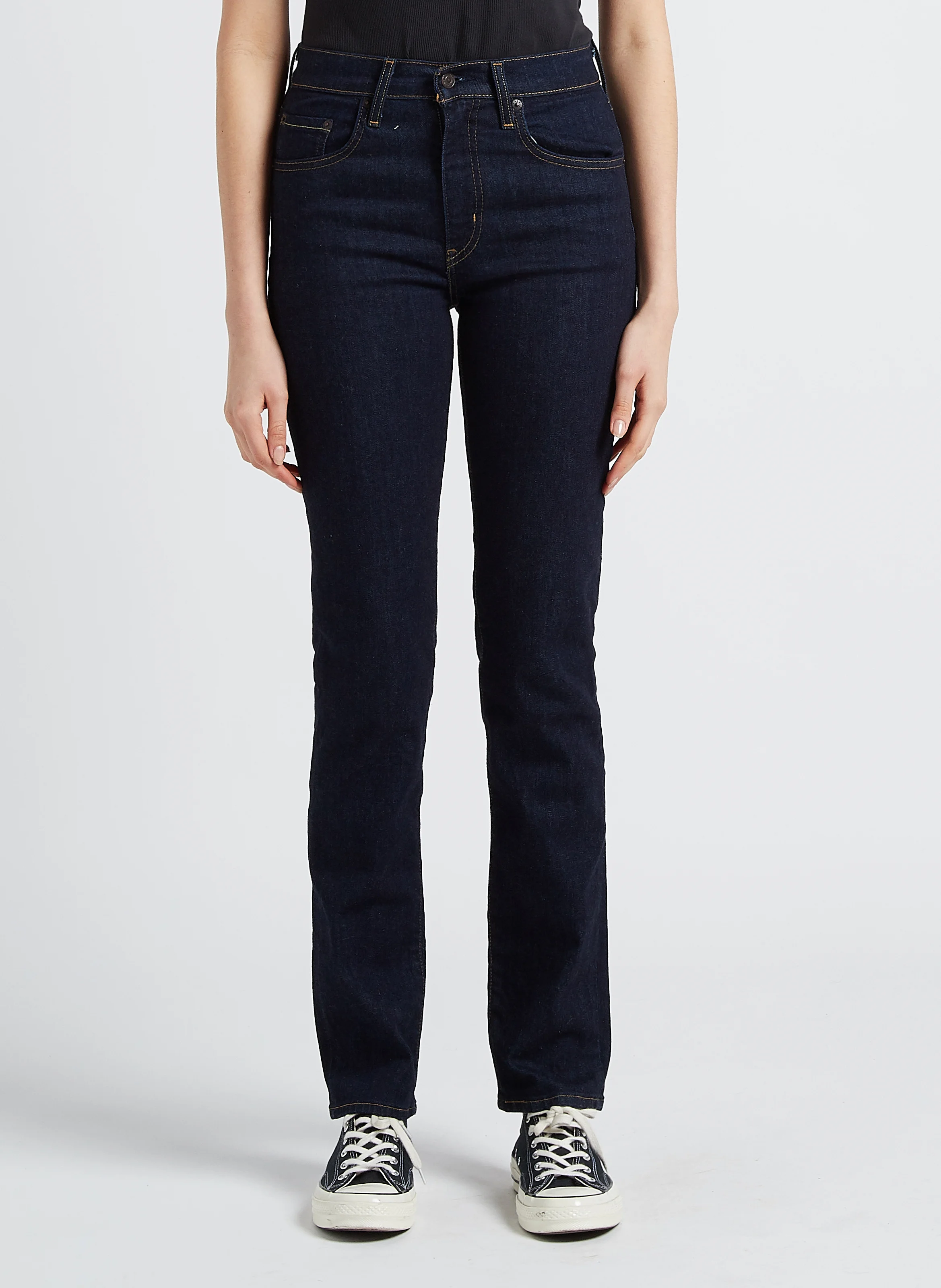 724 HIGH RISE STRAIGHT - Jean slim en coton mélangé | Jean brut