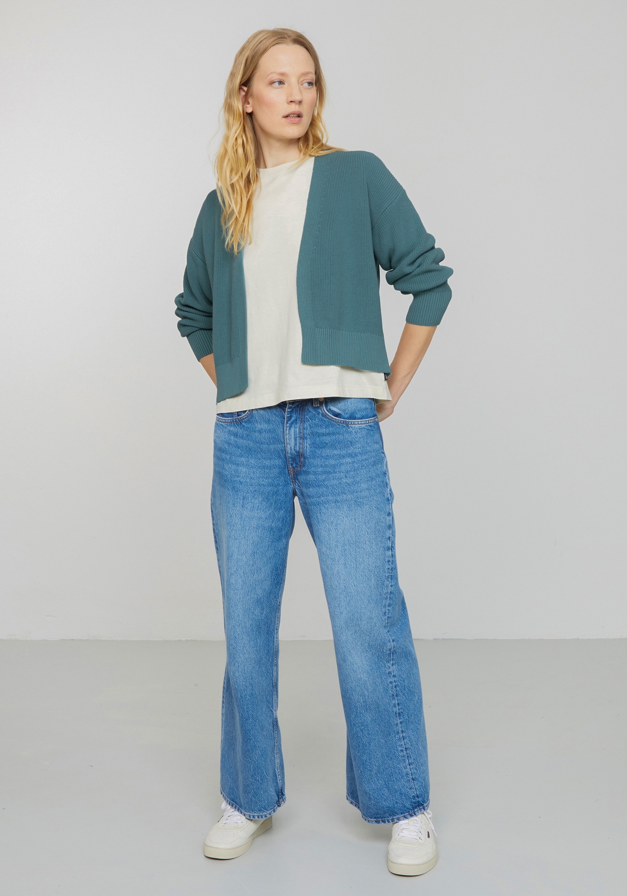 Recolution Cardigan Moringa Lake Green