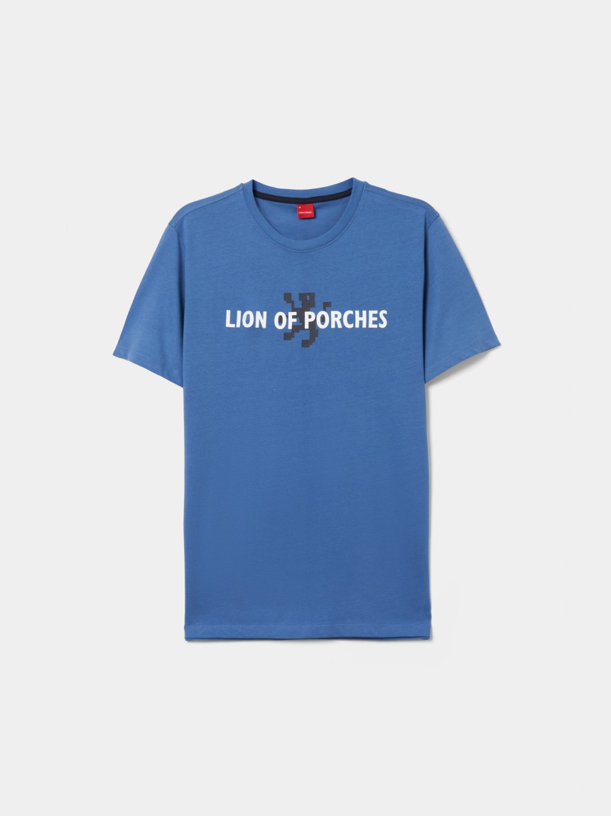 T-shirt de algodão estampada