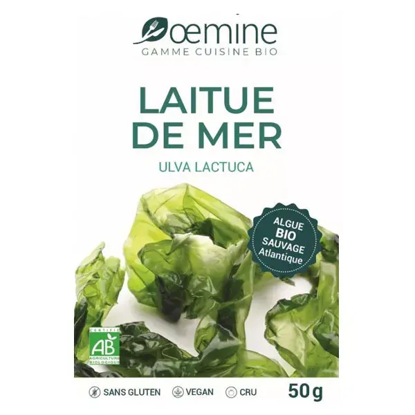 Algas marinhas orgânicas comestíveis Oemine 50g