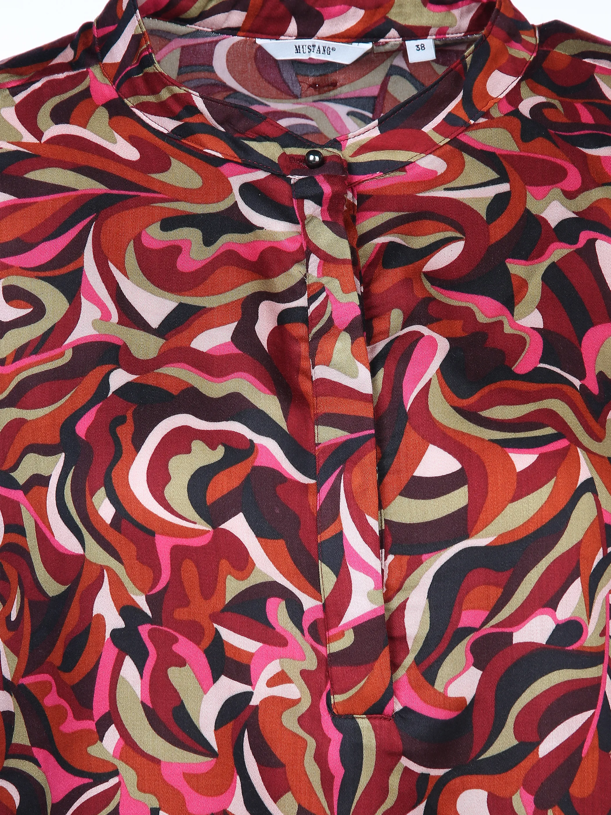 Damen Schlupfbluse mit effektvollem Muster