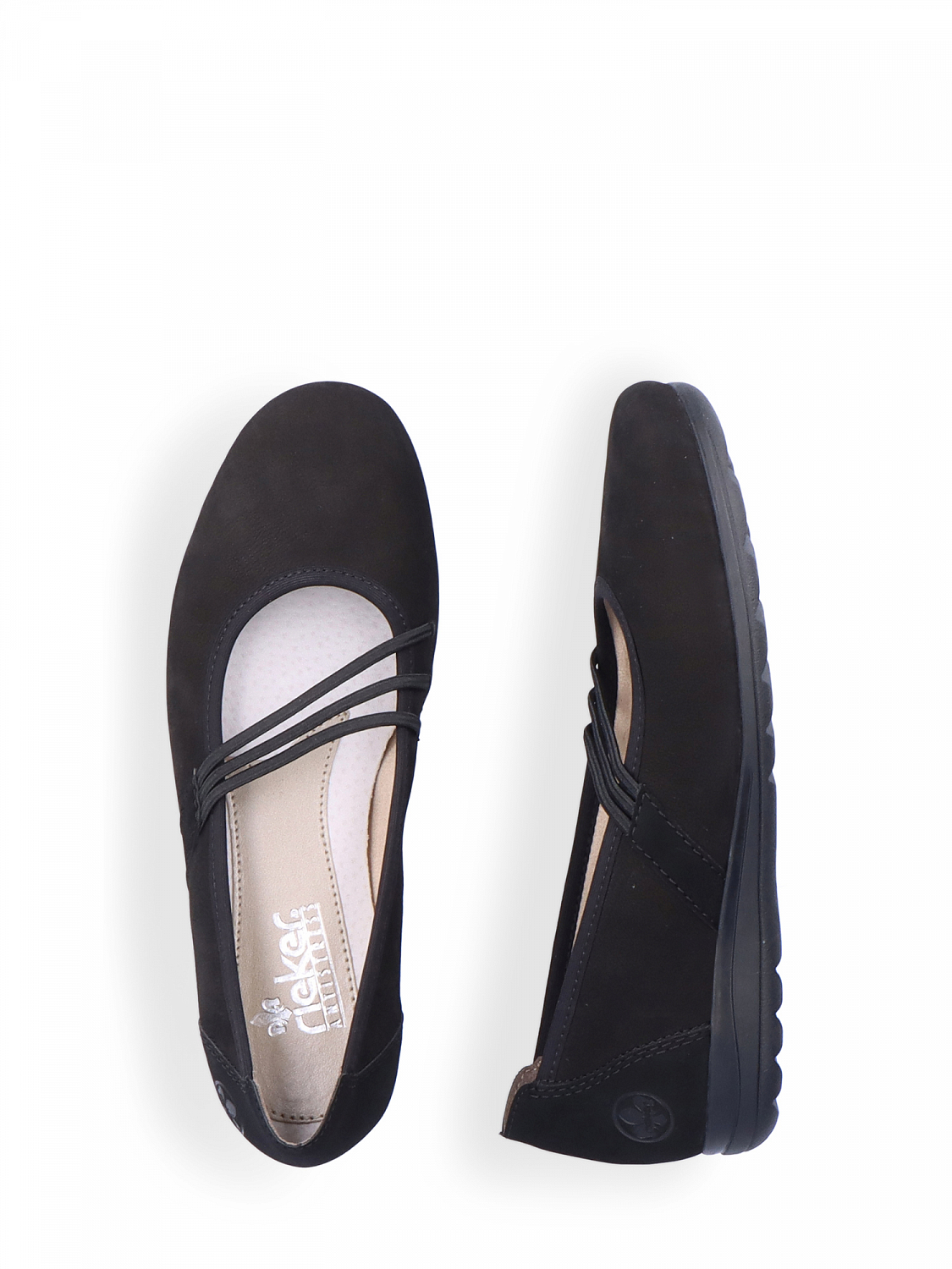 Rieker Suede Comfort Ballerina