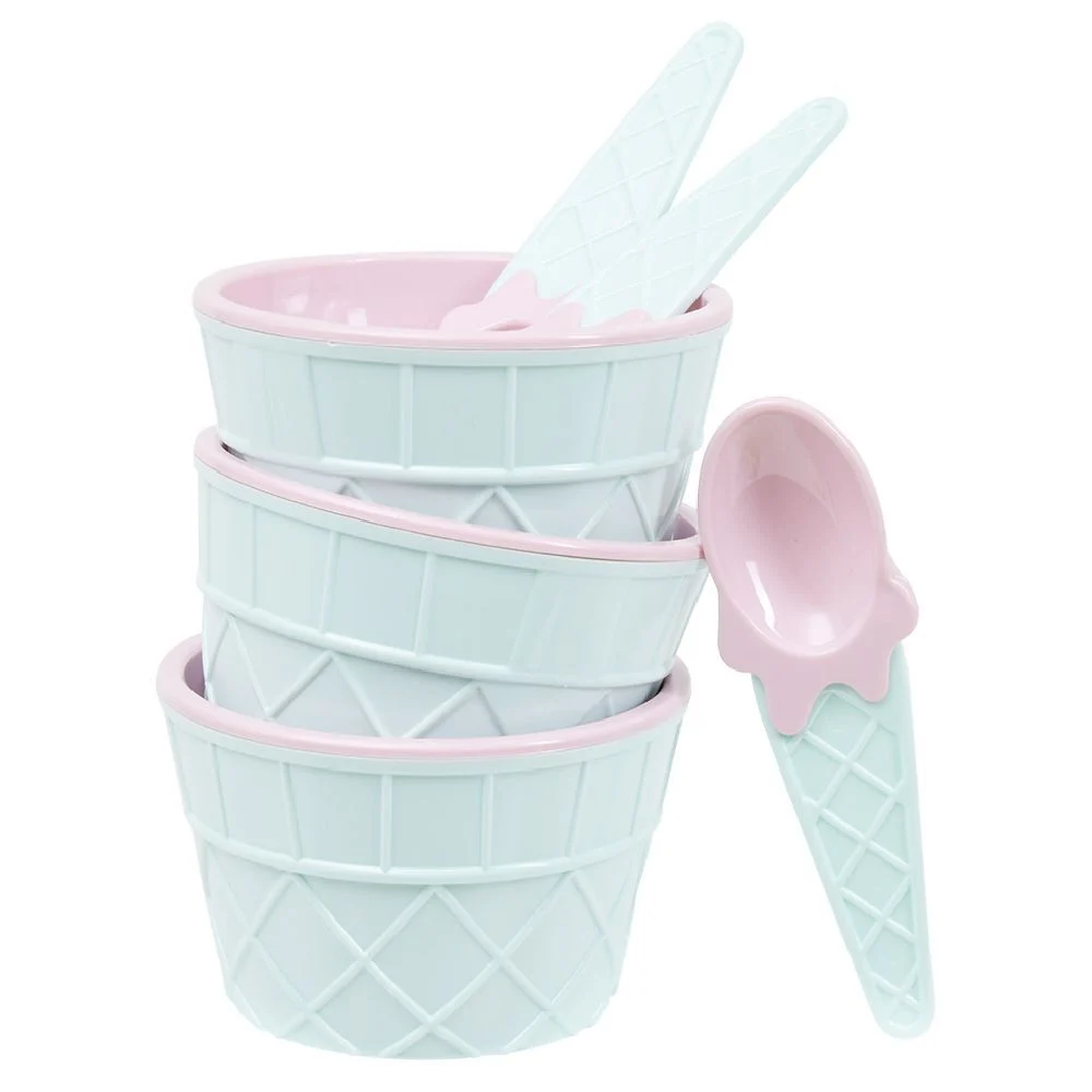 Kit à glace bol et cuillère x3