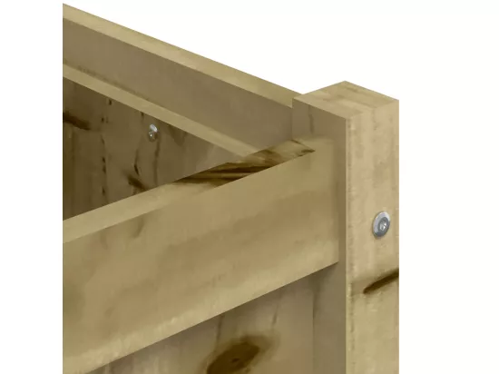 Jardinière 180x50x50 cm bois de pin imprégné