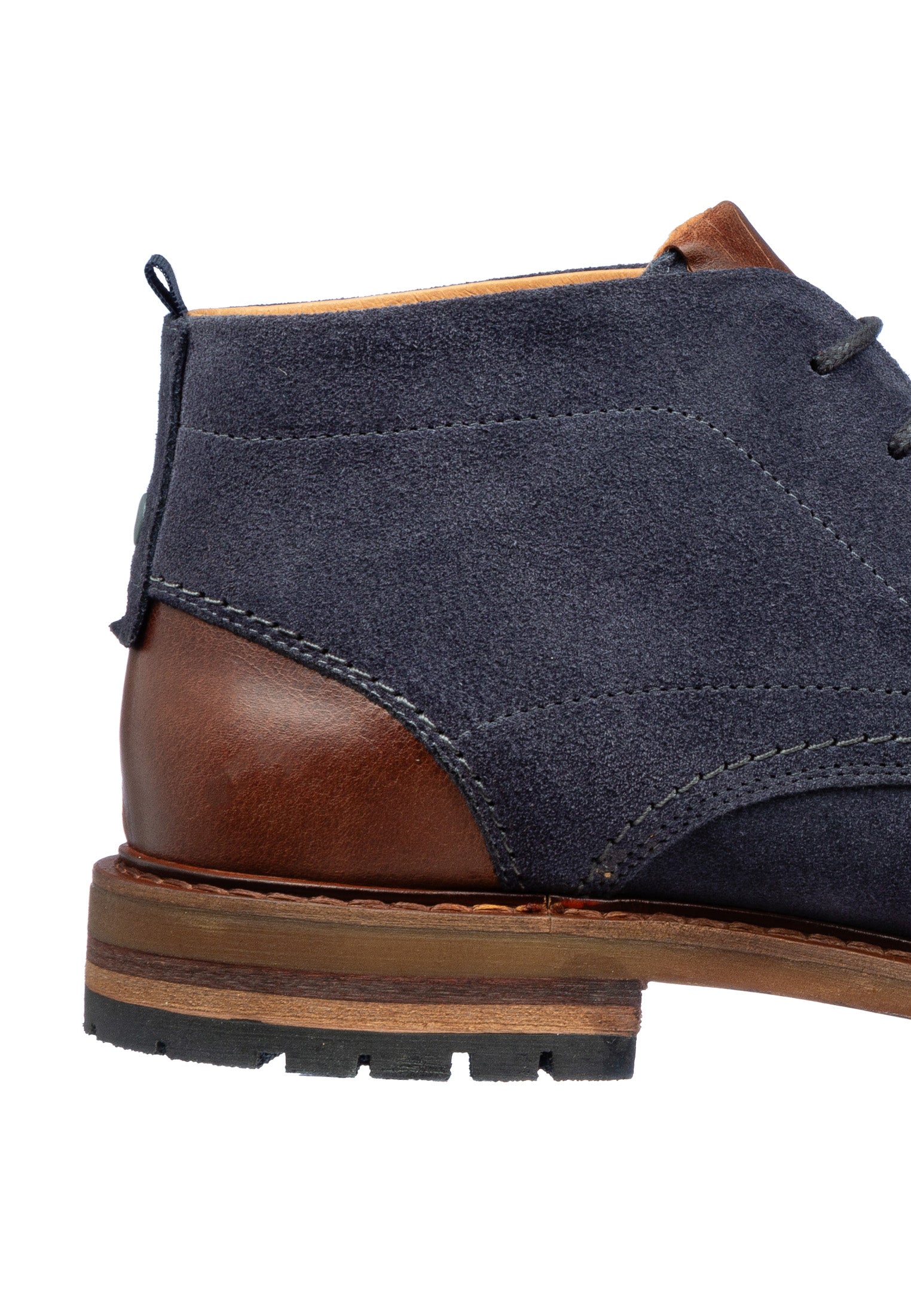 Metal blauw suède Dino boot