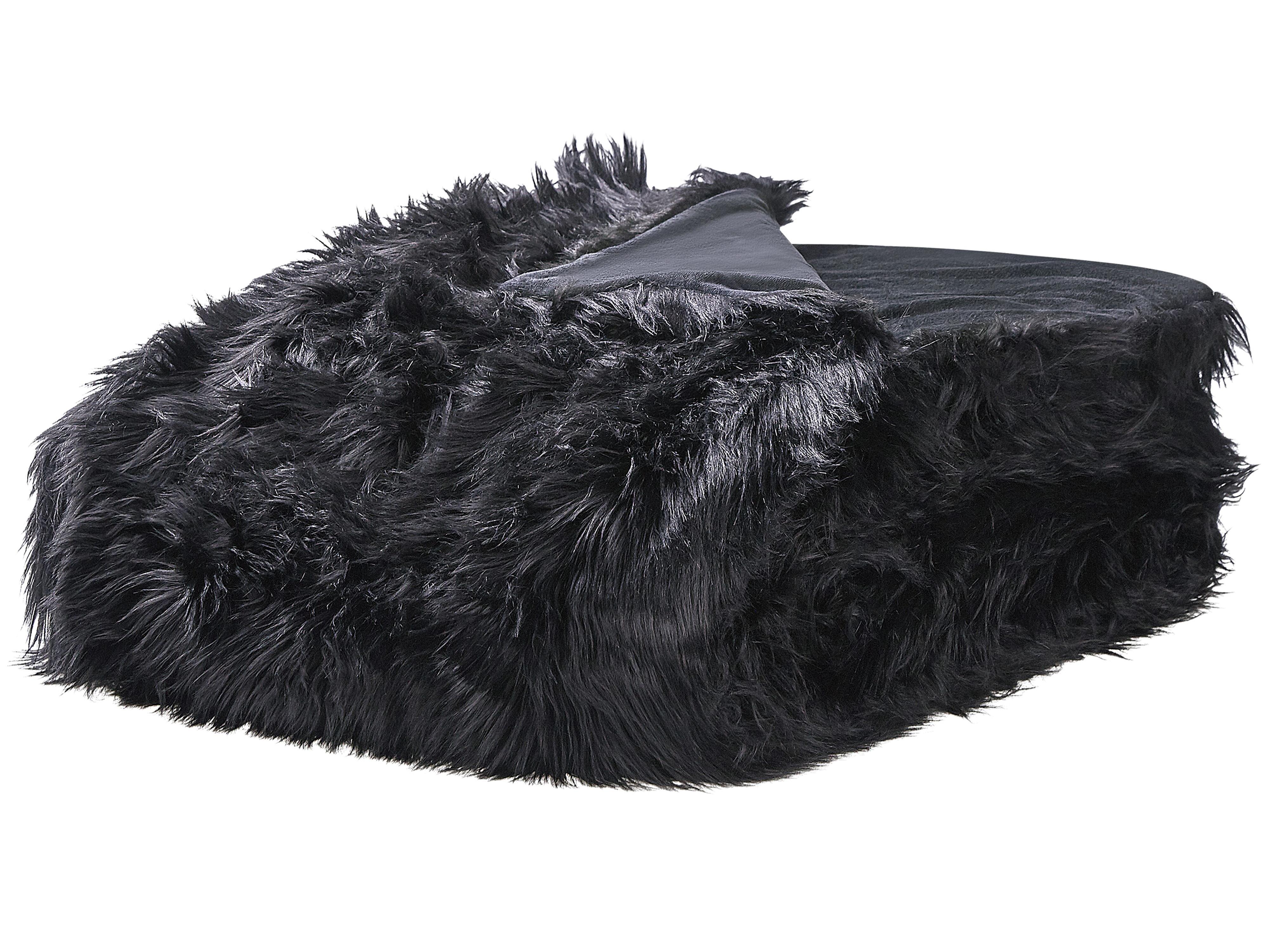 Sprei DELICE Stof 200 x 220 cm Zwart