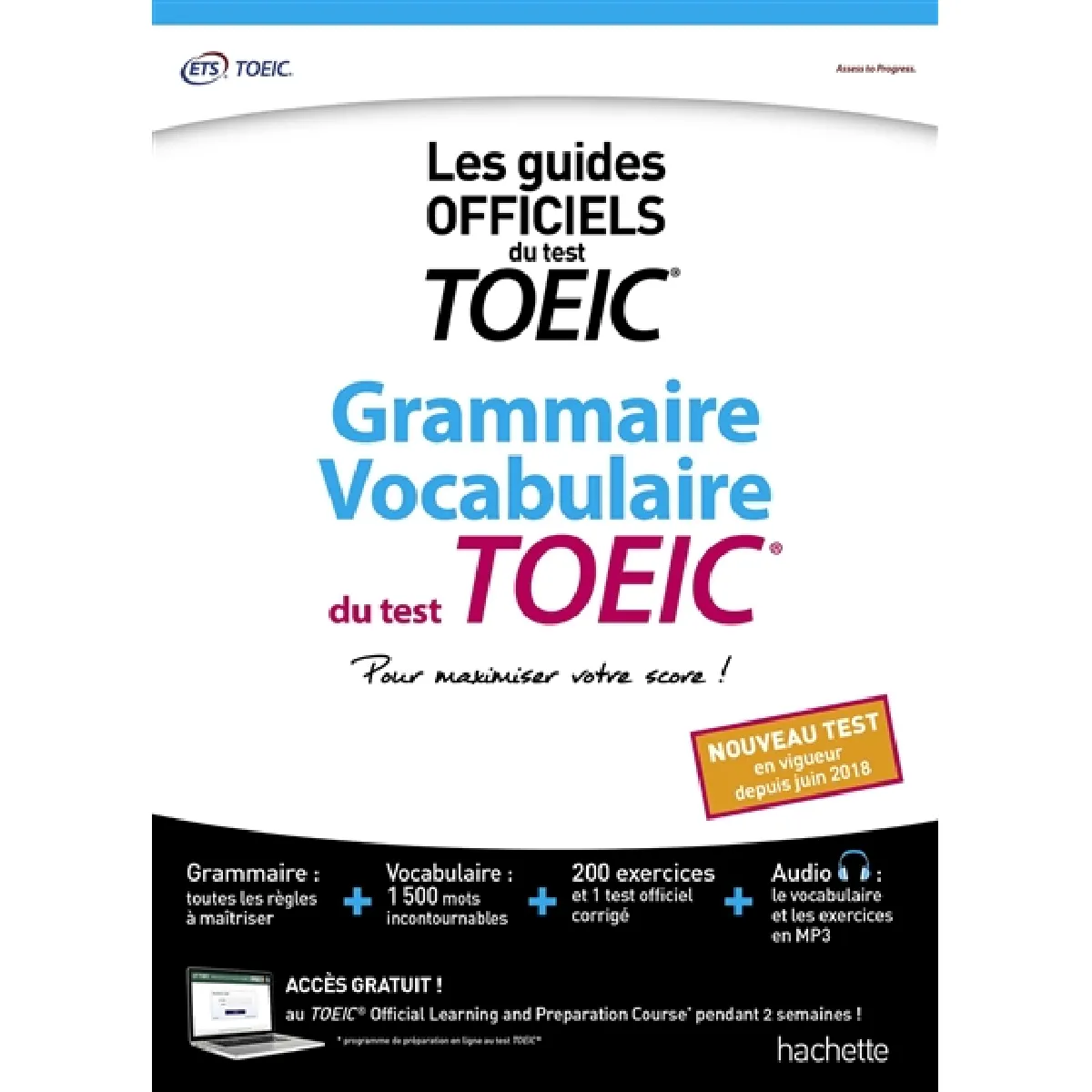 Grammaire, vocabulaire du test TOEIC : les guides officiels du test TOEIC : nouveau test en vigueur depuis juin 2018 · Occasion