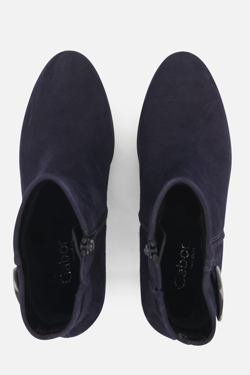 Gabor Enkellaarsjes blauw Suede